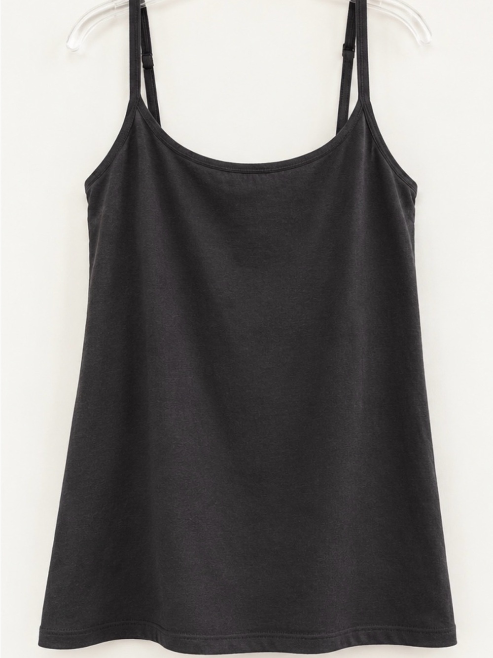PACT Organic Cotton Built in Shelf Bra Charcoal Gray Grey Cami TankTop 2XL XXL